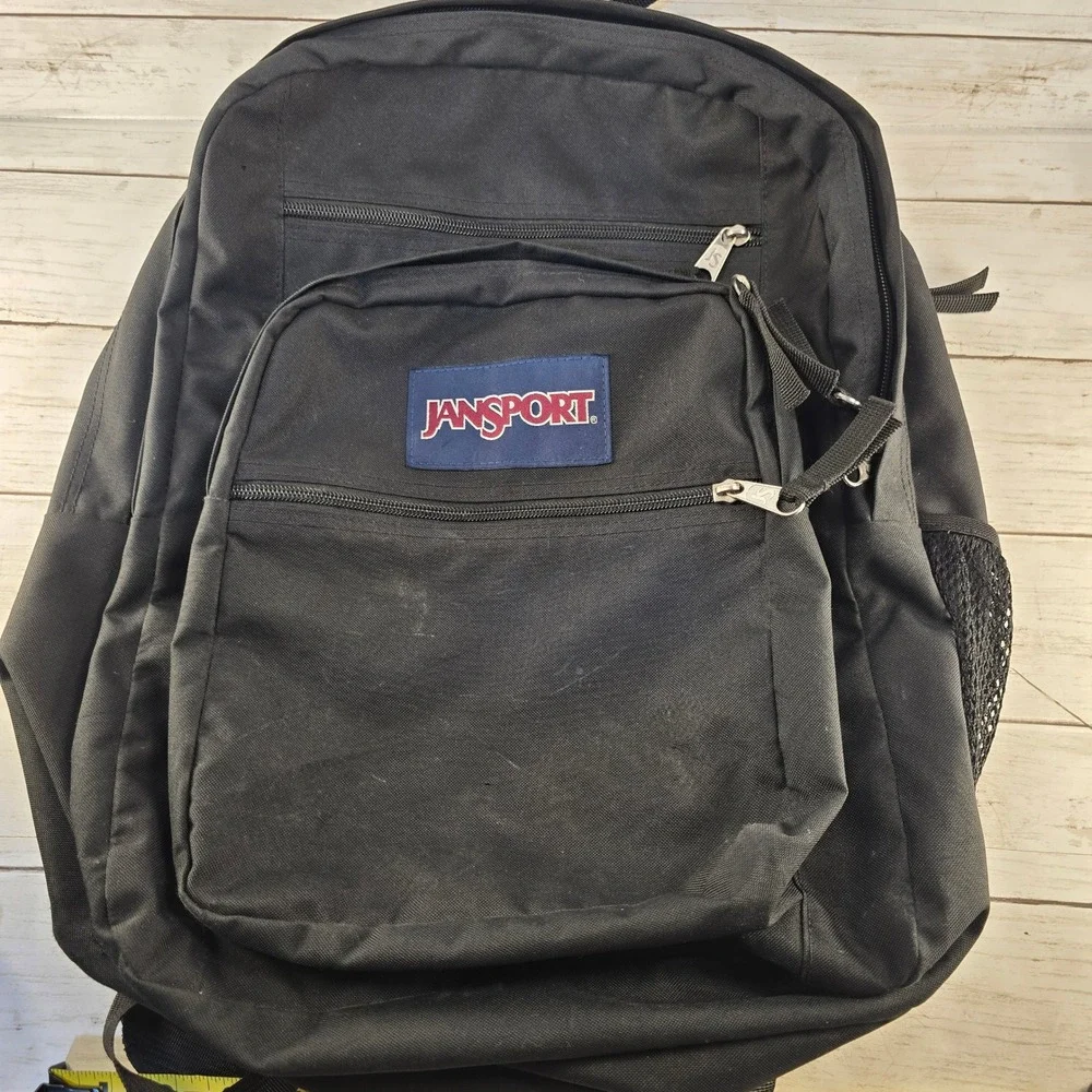 JanSport Big Student Backpack Black School Travel Bag JS0A47JK